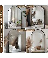 Antok Full Length Mirror, 76"x44" Floor Mirror for Bedroom, Hanging Mounted for Living Room Cloakroom
