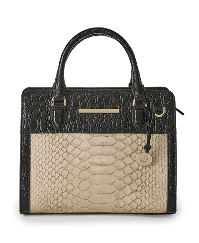 Brahmin Cami Multi Breckenridge Small Leather Satchel Handbag