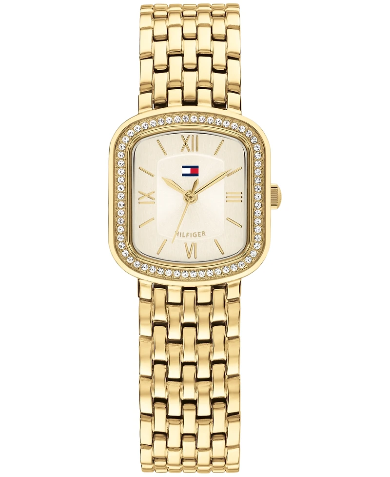 Tommy Hilfiger Women's Quartz Gold-Tone Stainless Steel Bracelet Watch 22mm