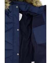 Deux par Toddler Girls ( 2T to 5T ) Long Winter Puffer Coat