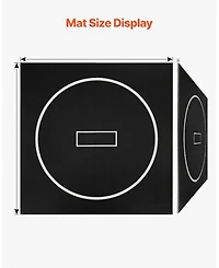 Sevorley Roll-Up Wrestling Mat, 10 x 10 ft Xpe Foam Martial Arts Training Mat with Circles