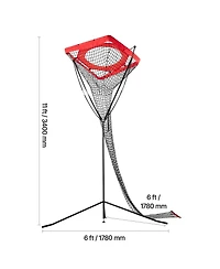 Sevorley Volleyball Setter Training Net, Height and Angle Adjustable Target Trainer