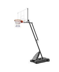 Sevorley Portable Basketball Hoop, 7.6-10 ft Adjustable Height System