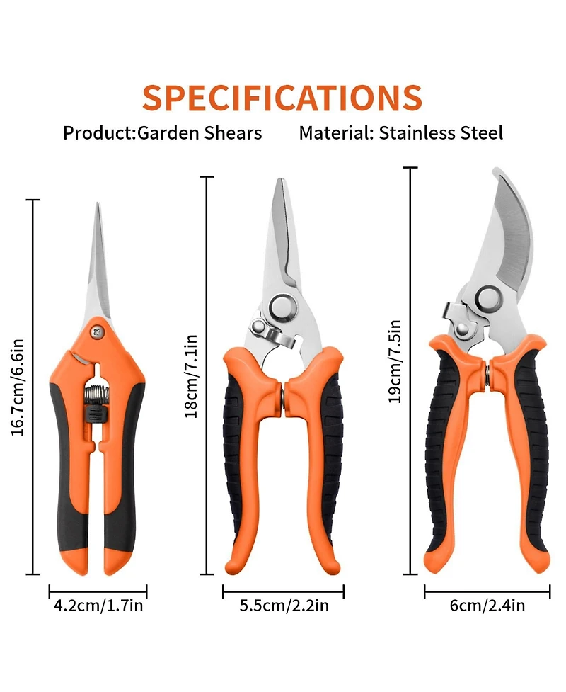 Xdovet Garden Pruning Shears Stainless Steel Tools