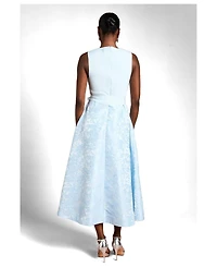 Coast Women's Bandage V-Neck Jacquard Midi Dress