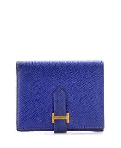 Pre-Owned HERMES Compact Bearn Wallet Epsom
