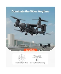 Sevorley Rc Helicopter, 2.4GHz Remote Control Plane with Gyro for Beginners, Wing Lights