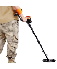 Sevorley Metal Detector for Adults and Kids, 10-Inch Waterproof Coil, 7 Modes, Lcd Display, Dsp Chip, Adjustable 41-52 in Aluminum Stem