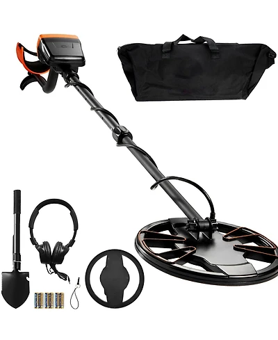 Sevorley Metal Detector for Adults and Kids, 10-Inch Waterproof Coil, 7 Modes, Lcd Display, Dsp Chip, Adjustable 41-52 in Aluminum Stem