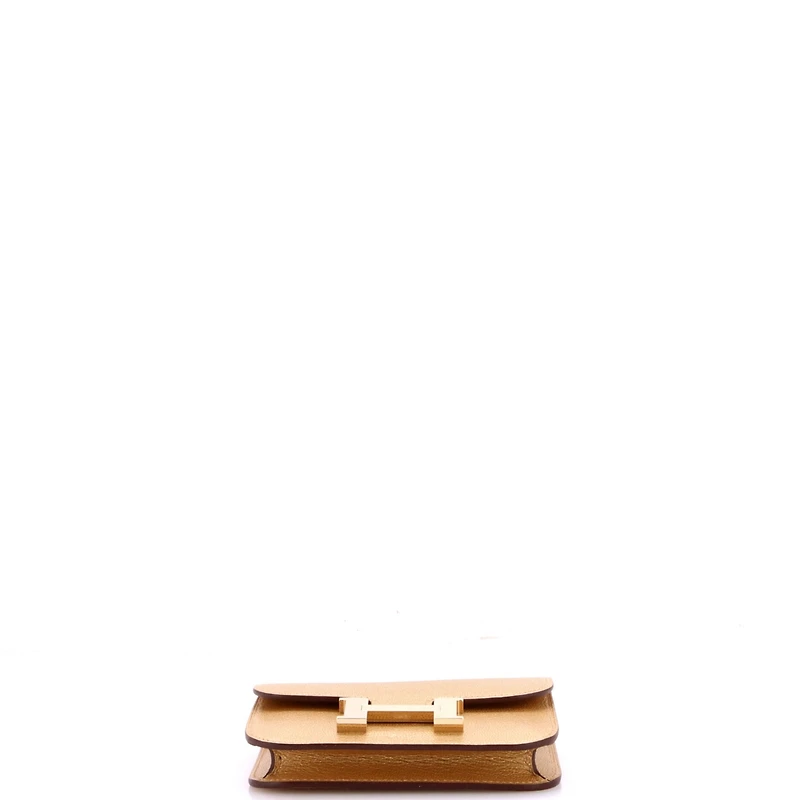 Pre-Owned HERMES Constance Slim Wallet Chevre Chamkilight