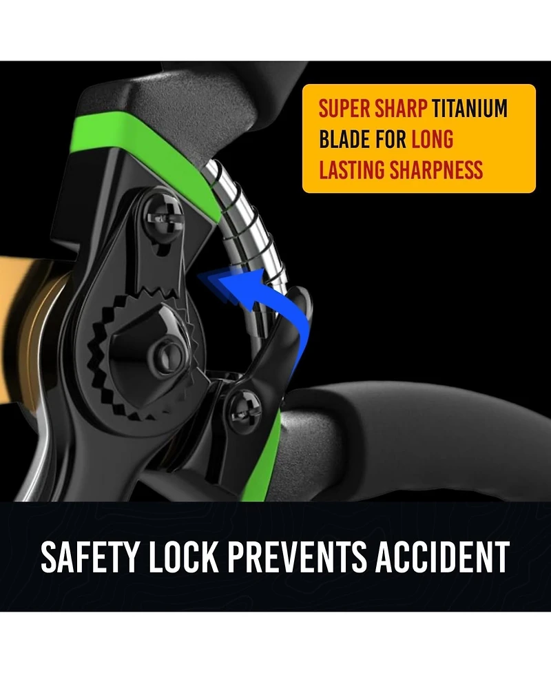 Xdovet Steel Pruning Shears Heavy Duty Rust-resistantium