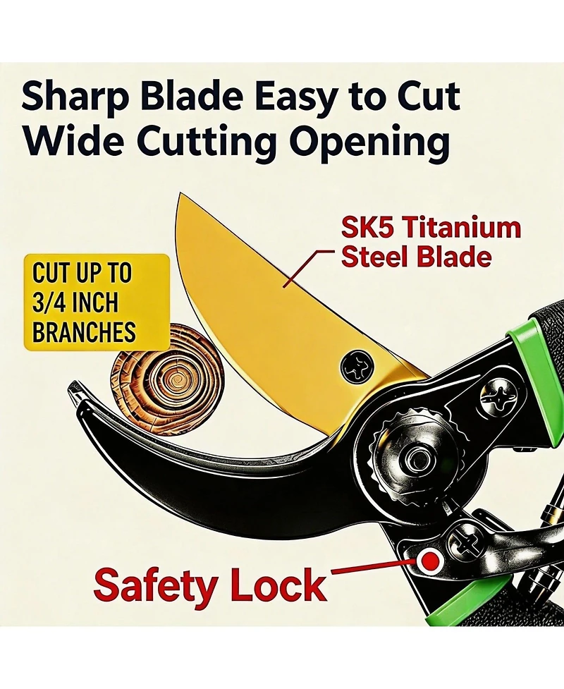 Xdovet Pruning Shears Garden Gloves Steel Hand Tool Kit