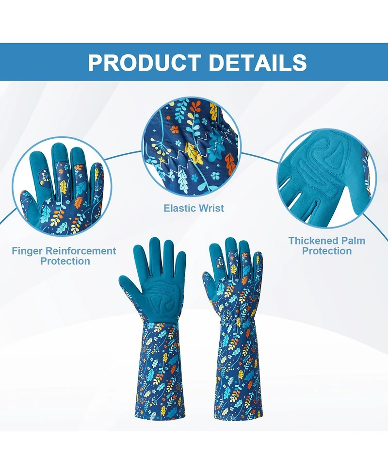 Xdovet Gardening Gloves Women Rose Pruning Thorn Proof Long Forearm