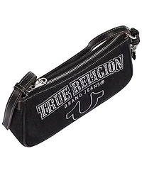 True Religion Women's Bling Logo Denim Shoulder Bag