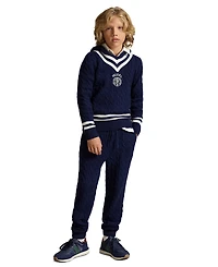 Polo Ralph Lauren Boys' 8-20 Hooded Cricket Sweater