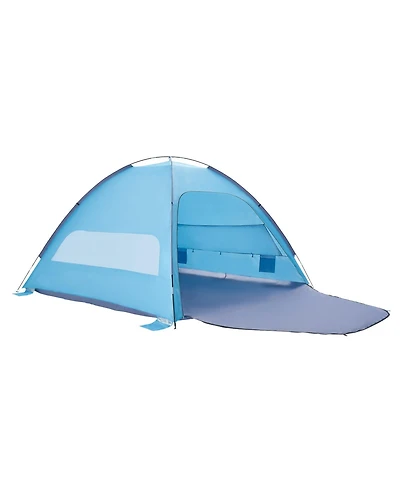 Sevorley 8-Person Beach Tent Sun Shelter with Upf 50+ Canopy and Curtains