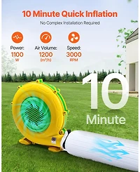 Sevorley Inflatable Nightclub Party Tent with 1100W Blower, 26 x 20 x 13 Ft Event Cube
