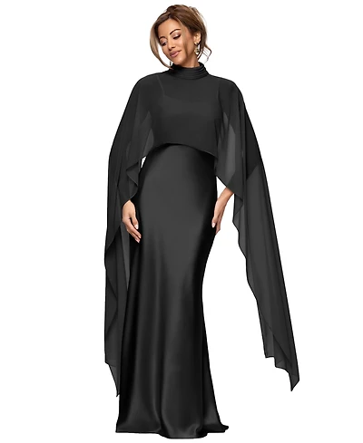 Xscape Women's Overlay Maxi Dress