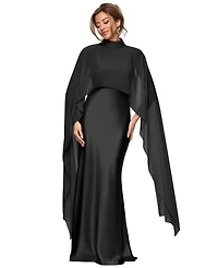 Xscape Women's Overlay Maxi Dress