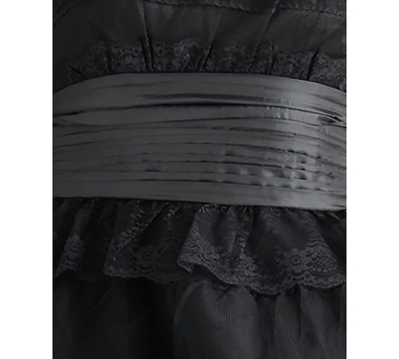 Betsey Johnson Juniors' Dressed To Frill Strapless Ruffle Dress