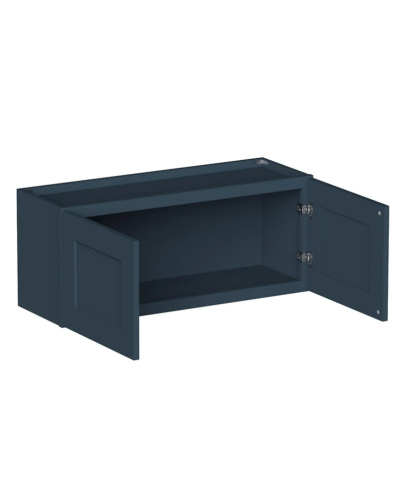 Boyel Living W36" Dove Short Wall Cabinet with Full Overlay Hdf Door for Custom Kitchen or Bathroom