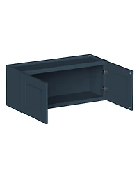 Boyel Living W36" Dove Short Wall Cabinet with Full Overlay Hdf Door for Custom Kitchen or Bathroom