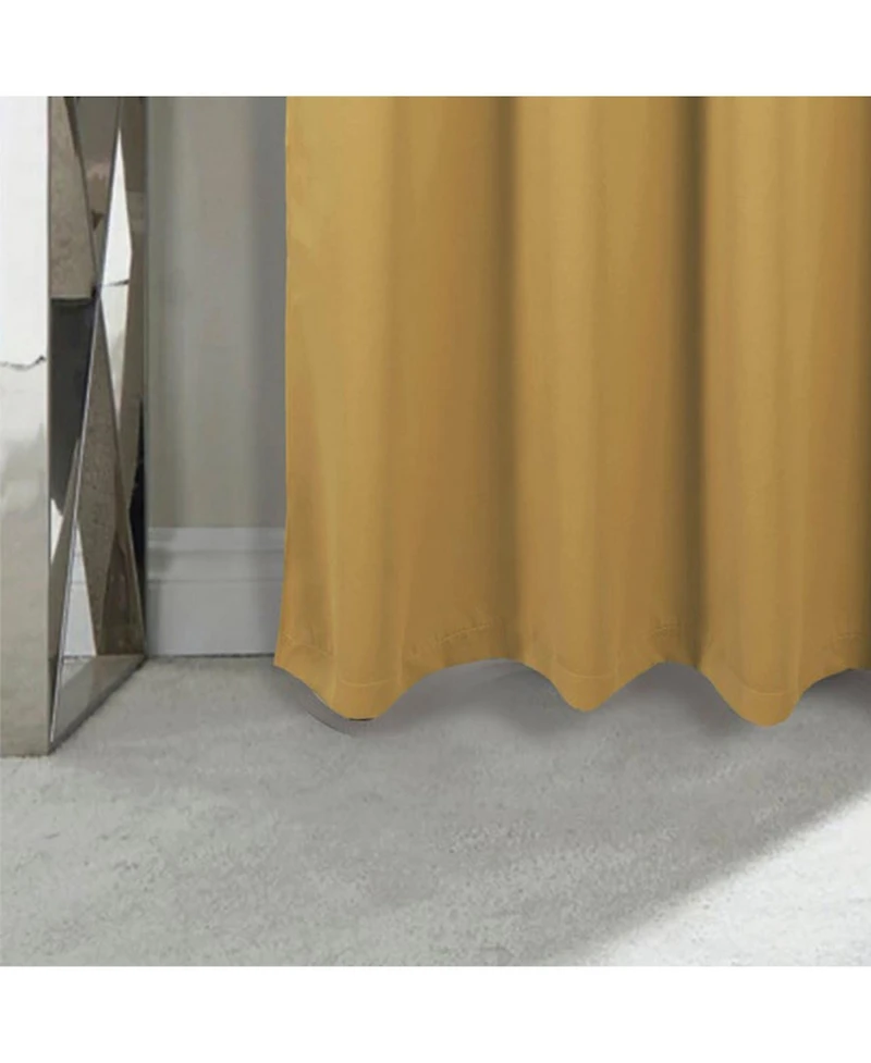 Rt Designers Collection 100 percentage Polyester Twilight Blackout Rod Pocket Curtain Panel
