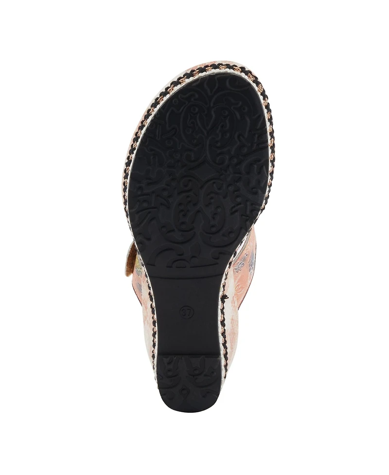 L'Artiste Women's Spring Step Coverup Sandal with Stitch-to-Sole Construction