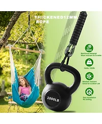 Piscifun Heavy Duty Tree Swing Hanging Kit Polyester Rope Carabiner For Outdoor Play