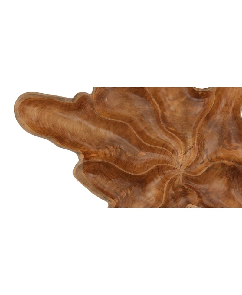 Dovetail Furniture Rowan Large Teak Wood Tray