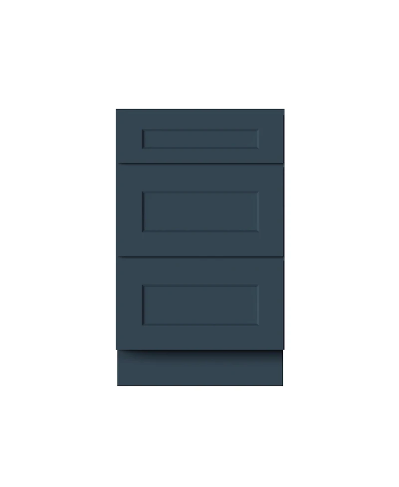 Boyel Living 21 Inch Width 3-Drawers Base Cabinets, Ready to Assemble Kitchen Cabinet with Solid Wood Frame, Soft-Close Slides and Hinges