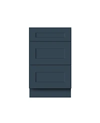 Boyel Living 21 Inch Width 3-Drawers Base Cabinets, Ready to Assemble Kitchen Cabinet with Solid Wood Frame, Soft-Close Slides and Hinges
