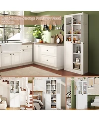 Boyel Living Storage Cabinet 5 Shelf Adjustable Steel Modern Tool Free Assembly