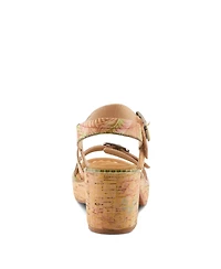 L'Artiste Women's Jess Women's Wedge Sandal with Cushioned Insole