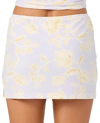 O'Neill Women's Alyssa Pull-On Floral Micro-Mini Skort