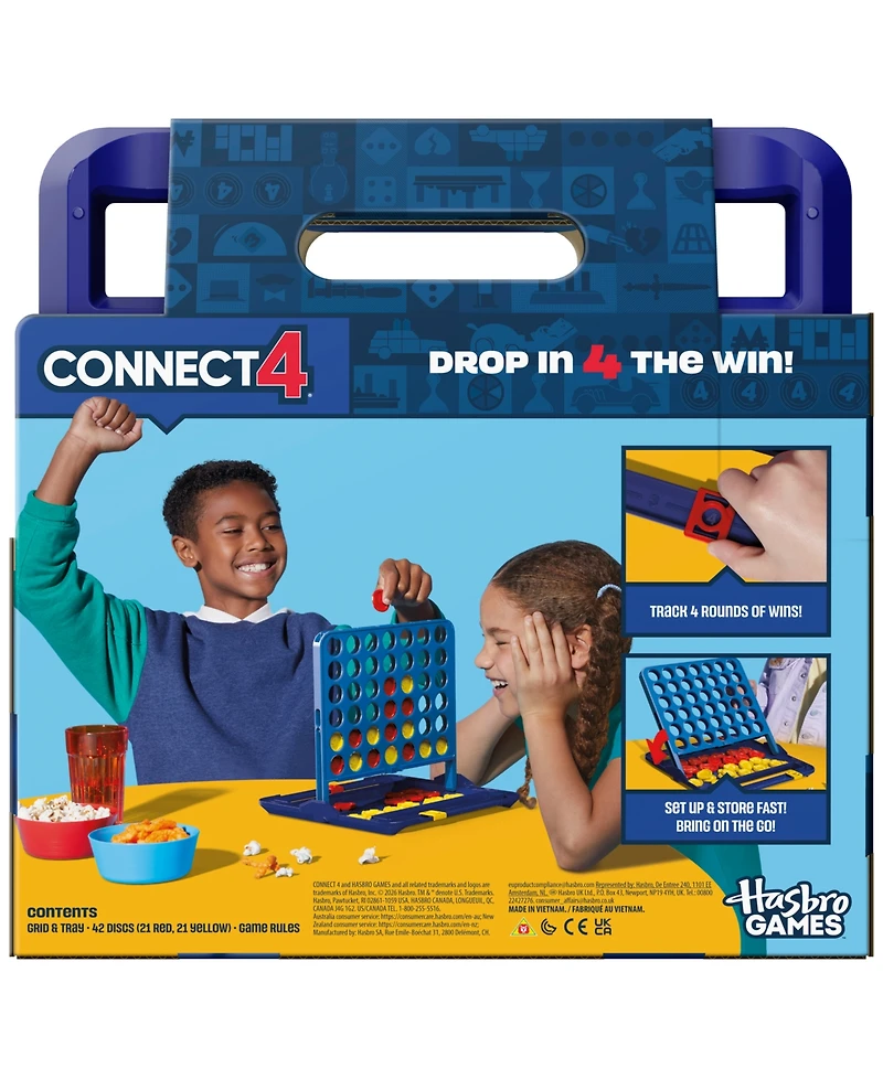 Hasbro Gaming Connect 4 42-Piece Board Game, Ages 6+
