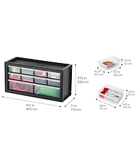 Iris Usa 2 Pack 10 Drawer Organizer Storage Cabinet for Hardware Supplies