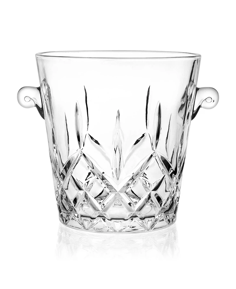 Piscifun 2 Liter Clear Glass Ice Bucket For Parties Drinks Wine Beer