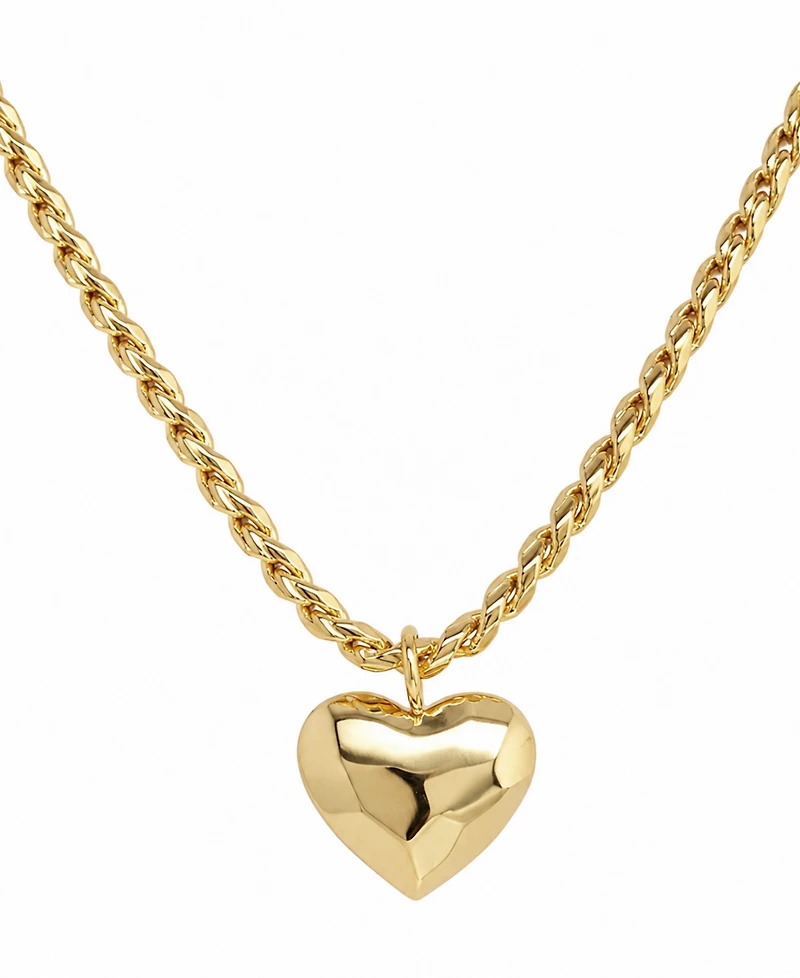 And Now This 18k Gold Plated Brass Heart Pendant Necklace, Macy's Exclusive