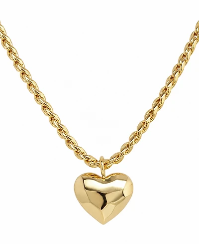 And Now This 18k Gold Plated Brass Heart Pendant Necklace, Macy's Exclusive