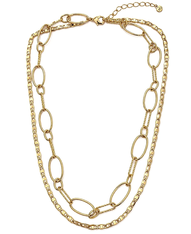 And Now This 18k Gold Plated Brass Short Long Necklace, Macy's Exclusive