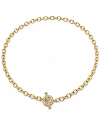 And Now This Cubic Zirconia Toggle Necklace