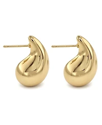 And Now This 18K Gold Plated or Silver Teardrop Small Stud Earrings