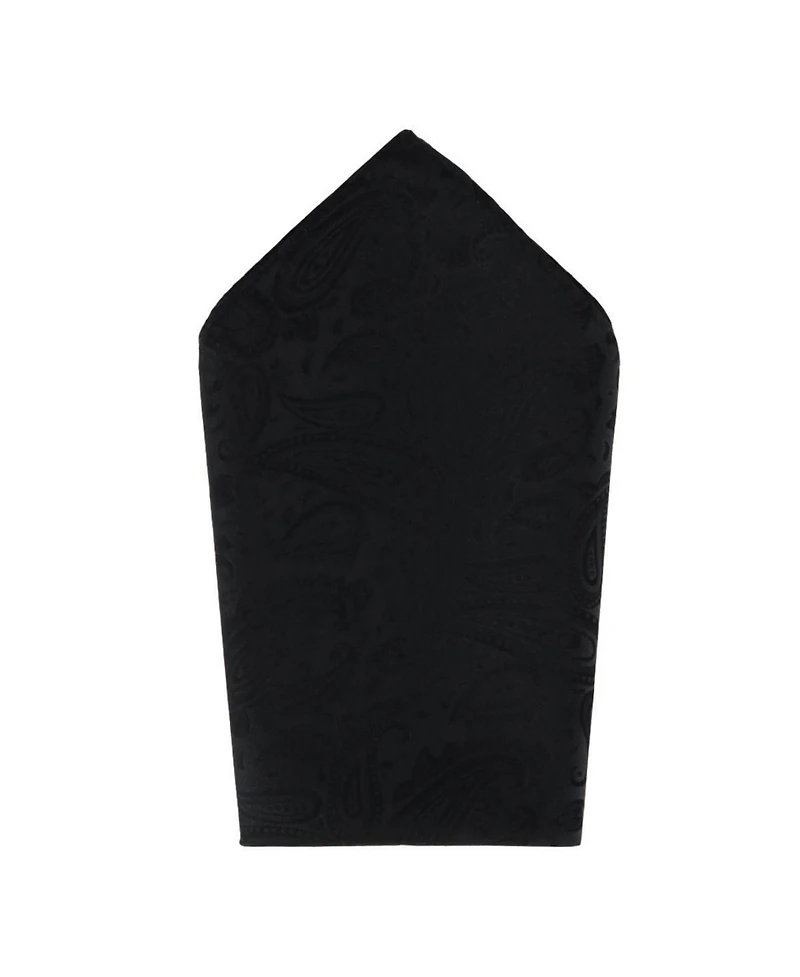 Trafalgar Men's Banbury Tone on Paisley Silk Necktie and Pocket Square Set