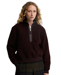 Barbour Women's Fawne Quarter-Zip Fleece Sweatshirt