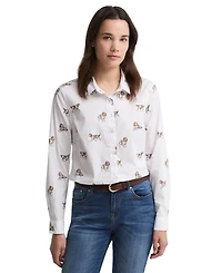 Barbour Women's Brambles Collared Neck Long-Sleeve Shirt