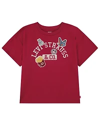 Levi's Toddler Girls' 2T-4T Patches Oversized T-Shirt