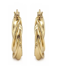 And Now This Twisted Hoop Earrings