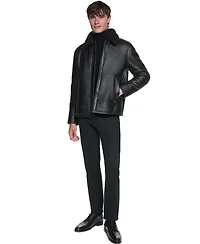Karl Lagerfeld Paris Men's Faux Shearling Aviator Jacket