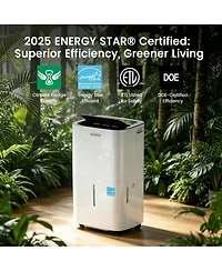 Waykar 150 Pints Energy Star Dehumidifier, Up to 7500 Sq.Ft for Home Basement